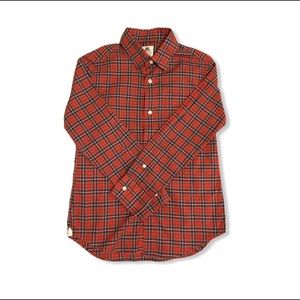 Crewcuts Red and Blue Plaid Button Down Shirt